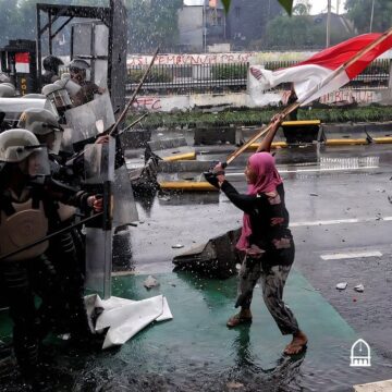 Photo: A Mother Joins Thousands Of Protestors Who Are Demonstrating Against The Government In Jakarta, Indonesia