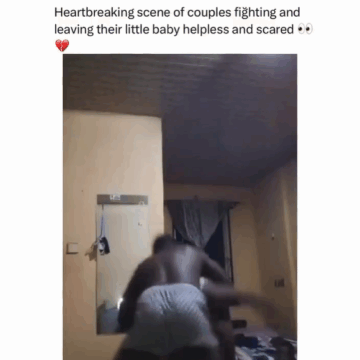 Baby Girl Traumatize As Parents Engages In Brawl In Her Presence