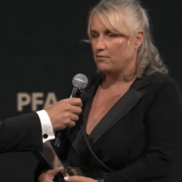 Chelsea Legend And U.S Women National Soccer Team Manager Emma Hayes OBE, Clinches Another Trophy At PFA Merit Award For Services To Women’s Football