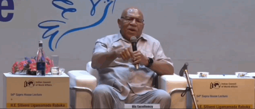 image “I Told Modi The Other Day, Somebody’s Not Happy With You, But Then You’re Big Enough To Weather Those Discomfort”–FIJI P.M Rabuka Speaks About US Tariff Imposition On India