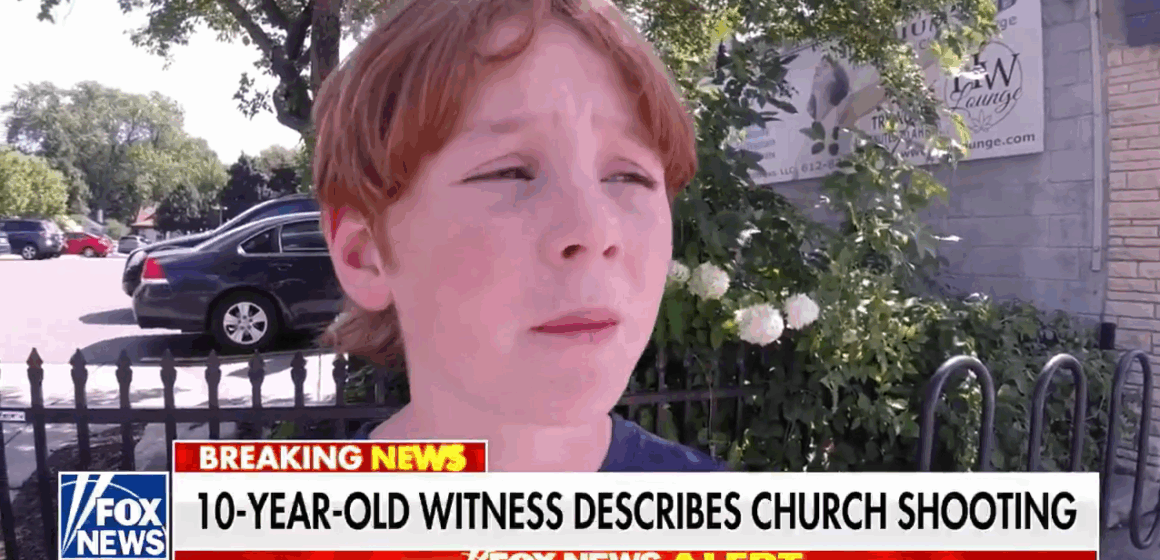 image “My friend Victor — he was like laying on top of me like making sure I was safe and he got hit. So that was really brave of him”–10-year-old witness describes the Minneapolis school church shooting
