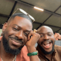 Nigerian Musician Adekunle Gold’s Reactions, At Old Trafford Stadium Watching His Football Club Manchester United Live Plays Against Burnley