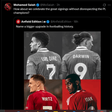 Mo Salah Educates Liverpool Fan Base, Anifield Edition On Comparison Of Its Team Players