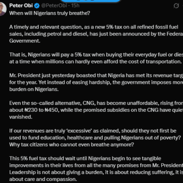Screenshot (432) Peter Obi Points Of View On Federal Government 5% Tax On Refined Fossil Fuel Sales