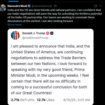 Indian And US To Address Trade Barrier, Modi Says Trade Negotiation Will Unlock Limitless Potential