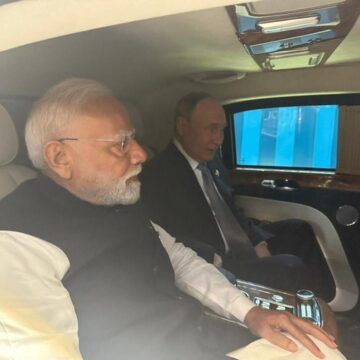 “After The Proceedings At The SCO Summit Venue, President Putin And I Travelled Together To The Venue Of Our Bilateral Meeting. Conversations With Him Are Always Insightful.” Modi