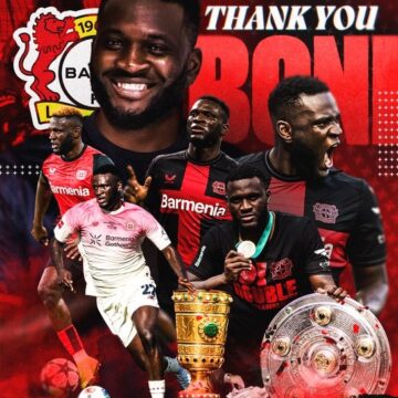 “Victor Boniface Has Joined Werder Bremen On A One-Year-Loan Deal.” Bayer 04 Leverkusen Announces