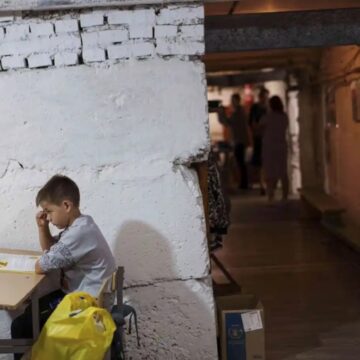 Ukraine’s Children Start New School Year In Underground Classrooms To Avoid Russian Bombs