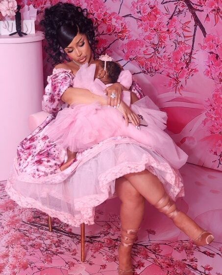 “Happy Birthday Blossom Belles🌸”–Cardi B Celebrates Daughter’s One Year Birthday