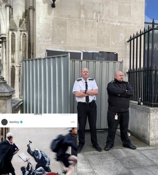 WhatsApp Image 2025-09-09 at 08.05.27_f2e108dc Photo story: Court Censors Banksy New Mural, Reprimanding It For Silencing Truth With A Gavel, An Hour After It Appears In London, By Covering It Up.