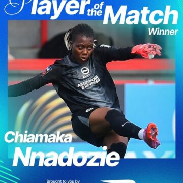 WhatsApp Image 2025-09-09 at 08.56.00_2d79d5c5 Women Super League: Nigerian Goalkeeper Chiamaka Nnadozie, Wins Player Of The Match Award On Her First Appearance, For Albion Vs Aston Villa At Broadfield Stadium
