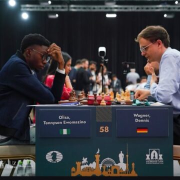 WhatsApp Image 2025-09-11 at 11.52.10_8d1cd6b9 Photo: 22-Year-Old International Master Tennyson Olisa, Currently Represent Nigeria At The Fide Grand Swiss Event Against Wagner Dennis, One Of The Best Chess Players In The World.