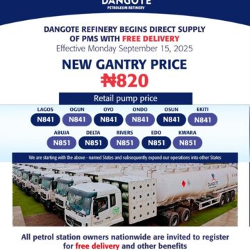 Dangote Refinery To Begin Free Delivery Of PMS In 11 States In Nigeria