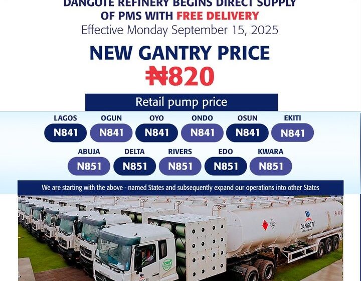 Dangote Refinery To Begin Free Delivery Of PMS In 11 States In Nigeria