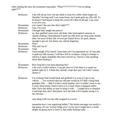 Kirk Assassination: Leaked Text Messages Exchanged Between The Suspect And His Transgender Partner, Which He Allegedly Confessed To The Shooting.