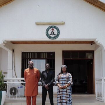 Nigerian High Commission In Kigali Receives Singer And Businessman Mr. Eazi, To Tie Diplomatic Mission In Rwanda