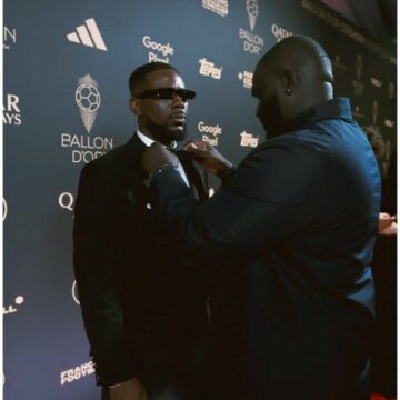 Nigerian Music Artist Adekunle Gold Turns Up For 2025 Ballon d’Or Ceremony
