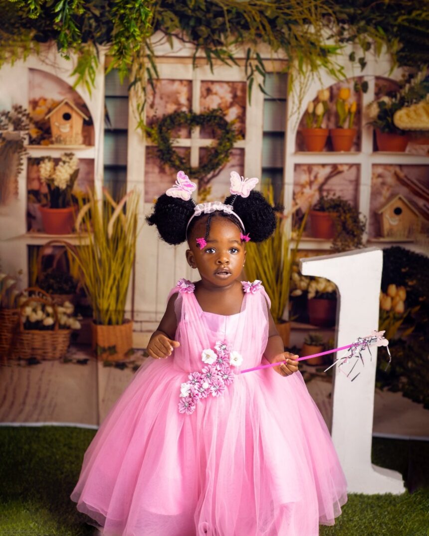 Photo Story: “Our Sunshine Is 1 💕❤️💕❤️ Happy Sweetest Birthday To You Imani ❤️💕 We Love You”- Rudeboy ‘Psquare’ Celebrates Daughter’s Birthday