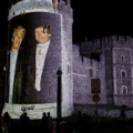 Protesters Project Images Of U.S President Trump, Britain Prince Andrew And Convicted Sex Offender Jeffrey Epstein, Onto The Outside Walls Of Windsor Castle.