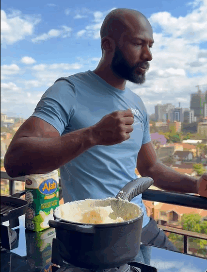 Kenya Traditional Meal: Easy Matumbo Wet-Fry Recipe Served Alongside Ugali And Sukuma Wiki