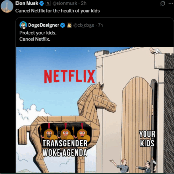 Screenshot (591) Elon Musk Calls For The Cancellation Of Netflix To Protect Children From Transgender Cartoon