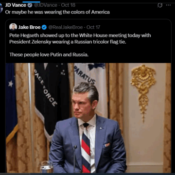 US VP JD Vance replies Fmr. Nuclear & Missile Operations Officer US Air Force Jake Broe, For Slamming Secretary Of War Pete Hegseth, Over His Tie Color
