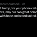 Prime Minister Modi Thrives In President Trump Warm Calls And Well Wishes On Diwali’s Occasion