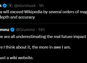 Elon Musk Respond To An Observation, Affirms The xAI Encyclopedia Will Surpass Wikipedia In Accuracy