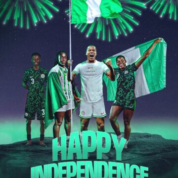 “Together We Soar, Together We Win”—Super Eagles Celebrate Nigeria On Its 65th Independence Anniversary