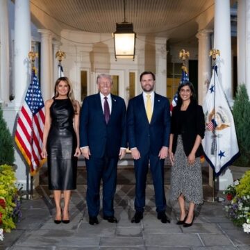 JD Vance Receives President Trump And First Lady Melania For Dinner At Their Residence