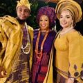 Abroad Based Nollywood Actress Bukky Wright, Celebrates Her Son Eniola And His Newly Wedded Wife Sara Bonet At Their Wedding Ceremony