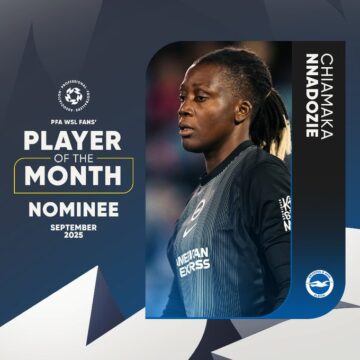 PFA Nominates Nnadozie Chiamaka As Fans’ Player Of The Month For September