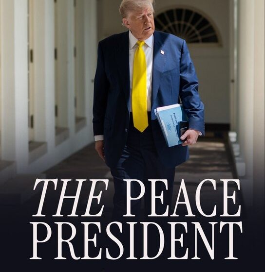 WhatsApp Image 2025-10-09 at 08.09.46_b2675d49 Photo: White House Dubs Donald Trump “THE PEACE PRESIDENT.”