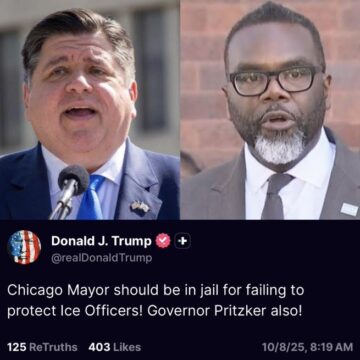 Trump Demand For The Arrest Of Illinois Gov. Pritzker And Chicago Mayor Johnson Over Failure To Protect ICE Officers, the  accused lashes back