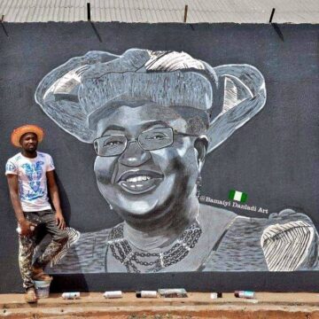 WTO DG. Dr. Ngozi Okonjo-Iweala Acknowledges Artist Work, Salute His Creativity