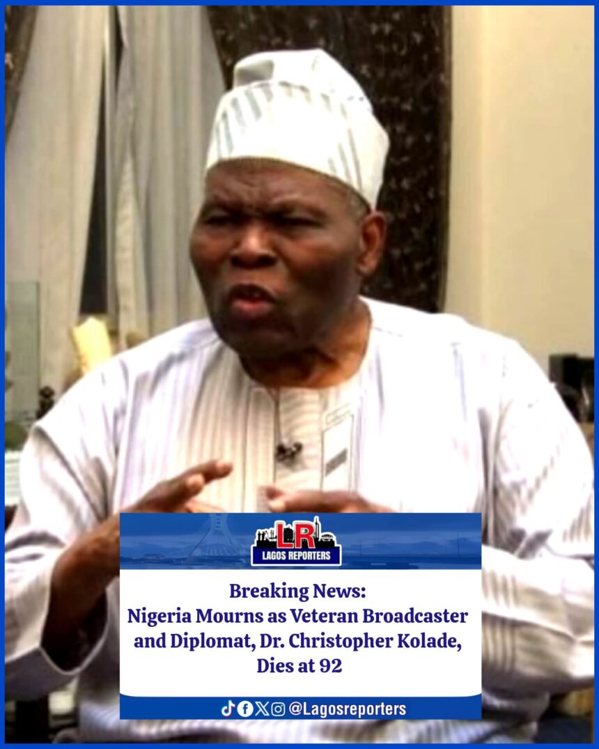 Nigeria Mourns as Veteran Broadcaster and Diplomat, Dr. Christopher Kolade, Dies at 92