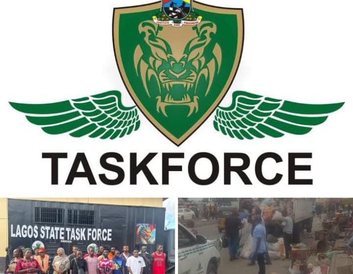LAGOS TASKFORCE CLEARS IYANA-IBA OF STREET TRADING AND ILLEGAL TICKETERS ON THE ROADS