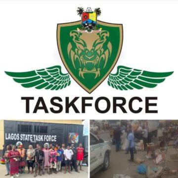LAGOS TASKFORCE CLEARS IYANA-IBA OF STREET TRADING AND ILLEGAL TICKETERS ON THE ROADS