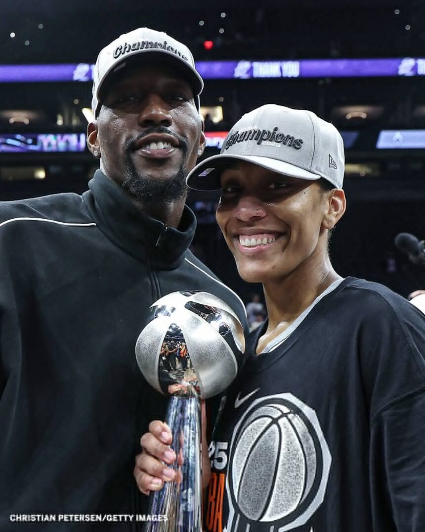 WhatsApp Image 2025-10-11 at 18.15.47_6e416011 A’JA Emotional Moment With Bam Adebayo After Becoming The First Player In WNBA History To Win Most Valuable Player, Defensive Player Of The Year And Finals MVP In A Single Season.