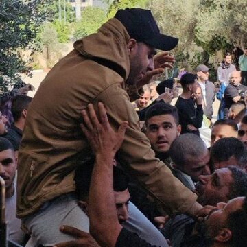 Palestinian Detainees Receives Heroes Welcome In Ramallah After Their Release In The Prisoner Exchange Deal With The Israeli Occupation.
