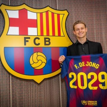 “Frenkie. Here To Stay. 💙❤” —Barcelona Football Club Discloses Signing New Contract With Midfielder, Frenkie de Jong, Extend Deal Till  2029