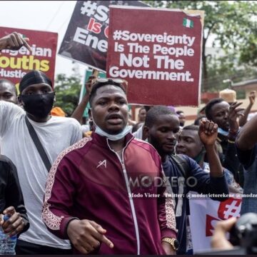  20.10.2020: Content Creator And Actor Adebowale “Debo” Adedayo, Remember Victims Of End SARS Protesters At The Lekki Toll Gate In Lagos State, Nigeria