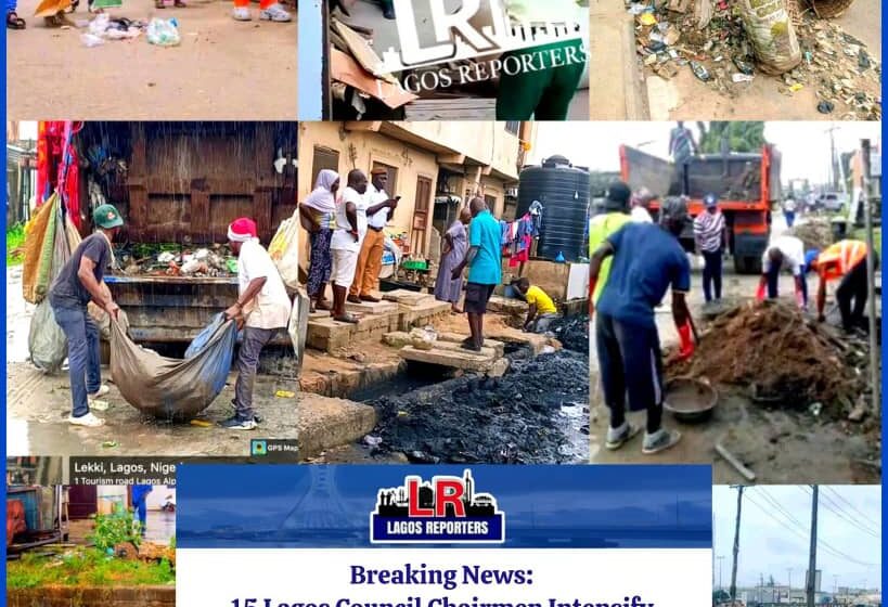 Breaking News: 15 Lagos Council Chairmen Intensify Sanitation Efforts, Residents Commend Progress, Urge Penalties for Violators, Warn Other Councils to Step Up or Be Exposed21 October 2025