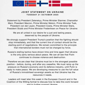 “We Stand With Ukraine.”—UK Prime Minister