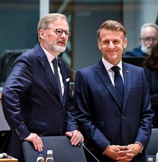 WhatsApp Image 2025-10-23 at 15.16.03_eb00dc01 Photo Story: Prime Minister Of The Czech Republic Petr Fiala With France President Emmanuel Macron In Brussel