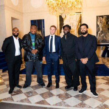 WhatsApp Image 2025-10-24 at 10.39.32_e739afea Photo News: Nigerian Afrobeat Superstar Davido Meets French President Emmanuel Macron, Shares “Our Visions For A Better World”