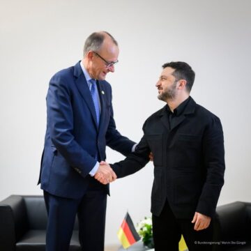 Photo news: “Side By Side – As Long As It Takes.”—Chancellor Of Germany  Bundeskanzler Friedrich Merz Asserted In A Show Of Support To Ukraine