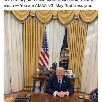 President Trump Expresses Love Towards Genetically Disorder Children And Their Parent As The Country Celebrates Down Syndrome Awareness