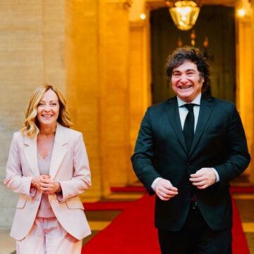 Photo News: “Congratulations, My Friend!“ Prime Minister Of Italy Giorgia Meloni, To Javier Milei On Winning Argentina Midterm Election.