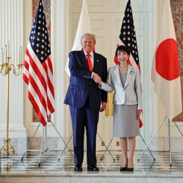 Photos: Japanese Prime Minister Sanae Takaichi Congratulates US President Trump On “Securing Peace Around The World.